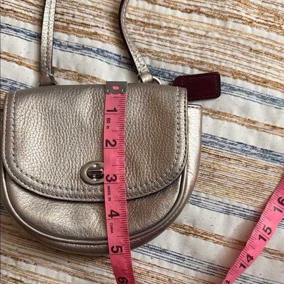Coach Metallic Silver Crossbody Bag - Picture 4 of 13